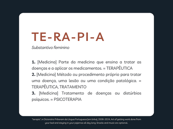 terapia significado e definição